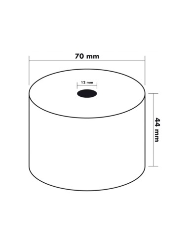 CI | Rollo sumadora termico q-connect 44 mm...