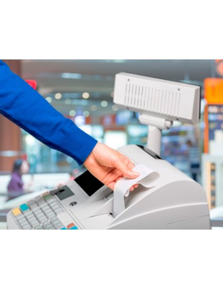 CI | Rollo sumadora termico q-connect 44 mm ancho x 70 mm diametro sin bisfenol a