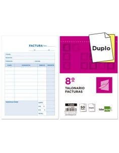 CI | Talonario liderpapel facturas 8º original y copia...