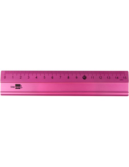 CI | Regla liderpapel 15 cm aluminio colores surtidos
