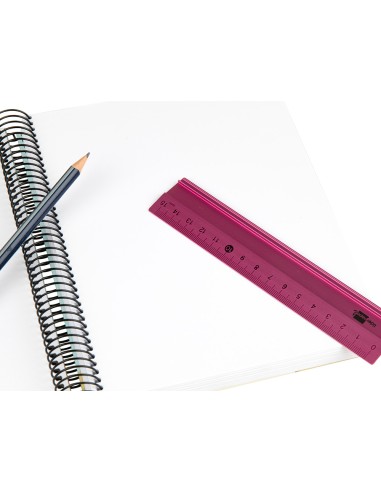 CI | Regla liderpapel 15 cm aluminio colores...