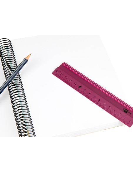 CI | Regla liderpapel 15 cm aluminio colores surtidos