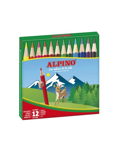 CI | Lapices de colores alpino 652 c/ de 12 colores cortos