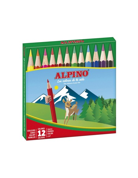 CI | Lapices de colores alpino 652 c/ de 12 colores cortos