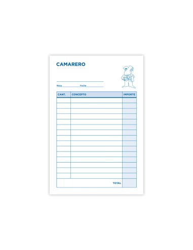 CI | Talonario liderpapel camarero 8º original y copia t202