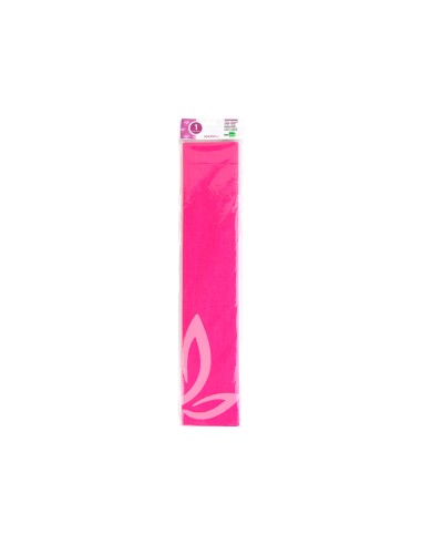 CI | Papel crespon liderpapel 50 cm x 2,5 m 34g/m2 rosa fluorescente
