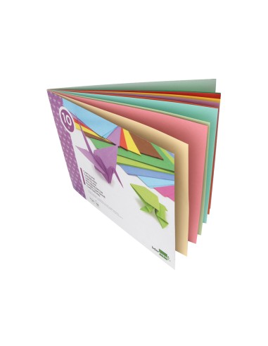 CI | Bloc trabajos manuales cartulina 240x315mm 10 hojas colores surtidos
