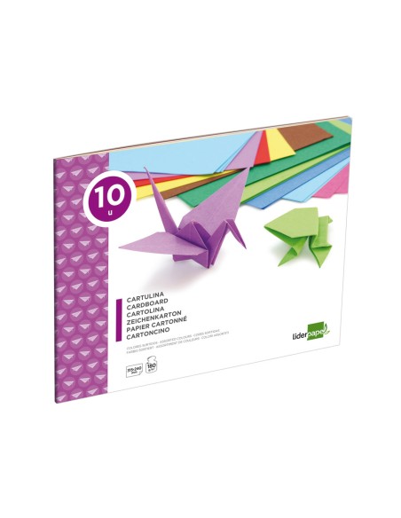 CI | Bloc trabajos manuales cartulina 240x315mm 10 hojas colores surtidos