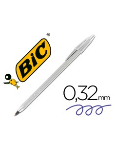 CI | Boligrafo bic cristal celebration plata tinta negra...