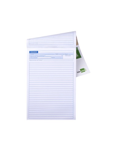CI | Bloc examenes liderpapel horizontal folio 40 hojas 60g/m2