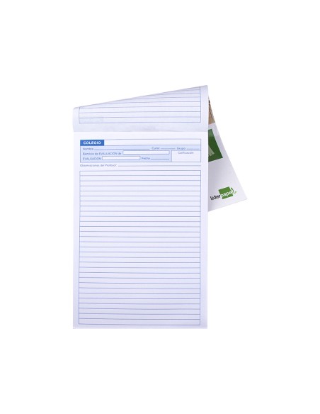 CI | Bloc examenes liderpapel horizontal folio 40 hojas 60g/m2