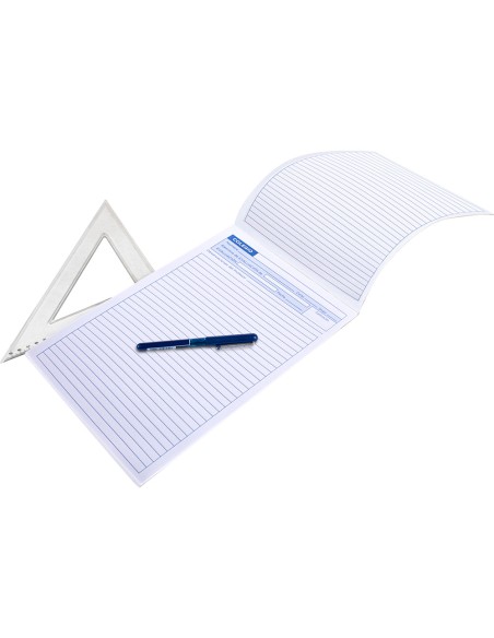 CI | Bloc examenes liderpapel horizontal folio 40 hojas 60g/m2