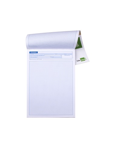 CI | Bloc examenes liderpapel cuadro 4mm folio 40 hojas 60g/m2