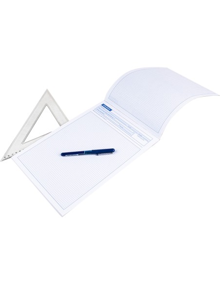 CI | Bloc examenes liderpapel cuadro 4mm folio 40 hojas 60g/m2