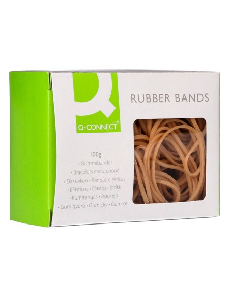 CI | Bandas elasticas q-connect 100 gr 100x9 mm numero 10