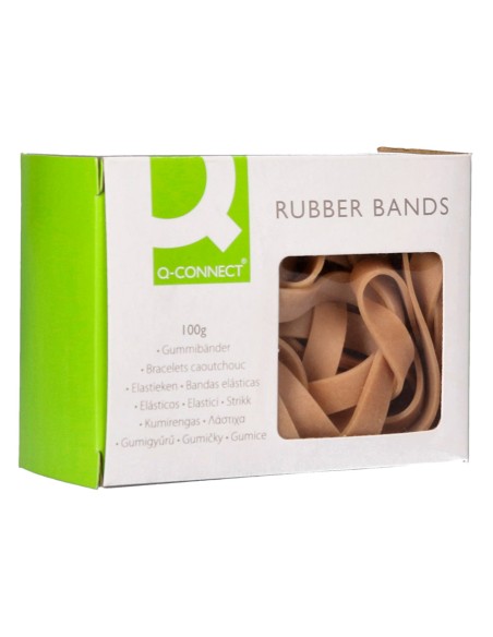 CI | Bandas elasticas q-connect 100 gr 150x9 mm numero 15
