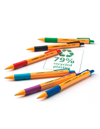 CI | Boligrafo stabilo pointball 0,5 mm color rojo