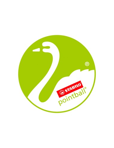 CI | Boligrafo stabilo pointball 0,5 mm color rojo