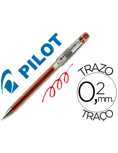 CI | Boligrafo pilot punta aguja g-tec-c4 rojo