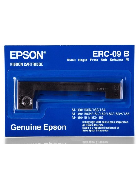 CI | Cinta impresora epson erc-09b negra m-160 163 164 180 180h 181 182 183 185 190 191 192 195