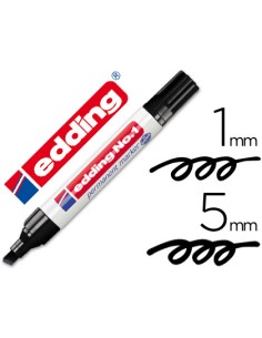 CI | Rotulador edding marcador permanente 1 negro -punta...