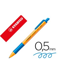 CI | Boligrafo stabilo pointball 0,5 mm retractil turquesa