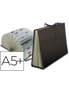CI | Carpeta fuelle liderpapel cuarto carton forrado negra