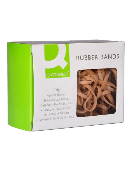 CI | Gomillas elasticas q-connect 100 gr numero 33 90 x 3 mm