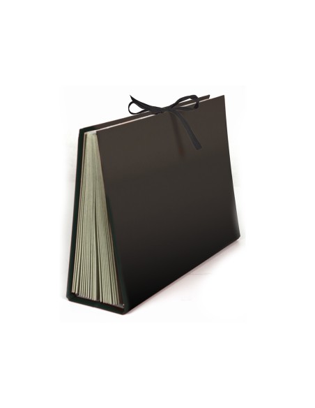 CI | Carpeta fuelle liderpapel cuarto carton forrado negra