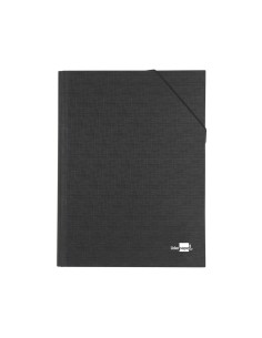 CI | Carpeta clasificadora liderpapel 12 departamentos folio prolongado carton forrado negra fuelle 2
