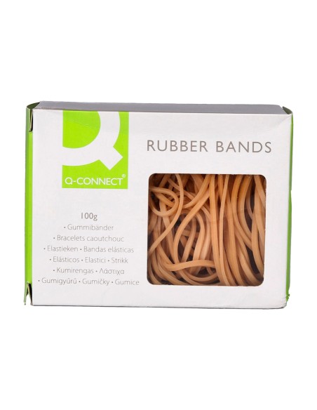 CI | Gomillas elasticas q-connect 100 gr numero 7 70 x 2 mm