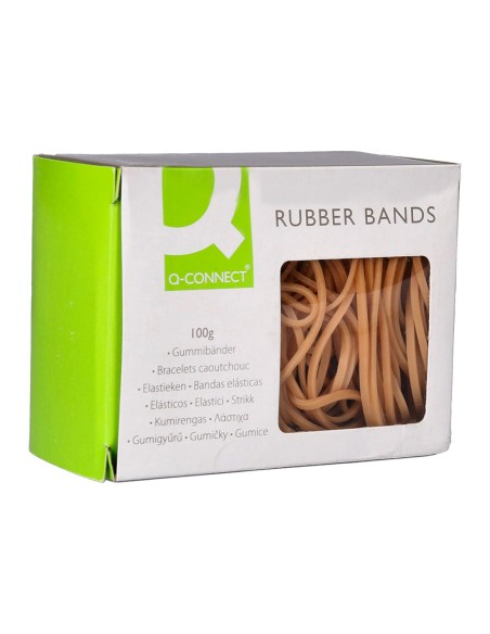 CI | Gomillas elasticas q-connect 100 gr numero 7 70 x 2 mm
