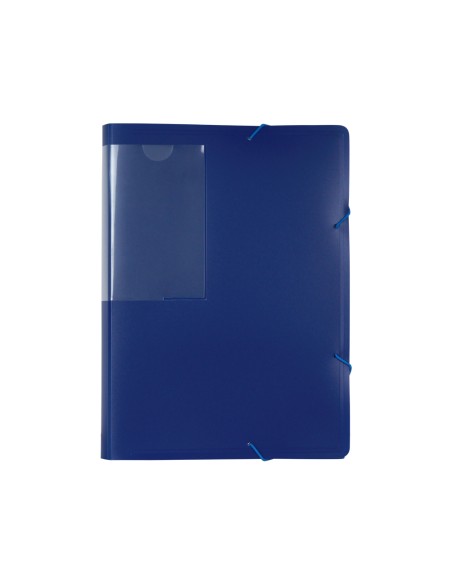 CI | Carpeta liderpapel clasificador fuelle 33622 polipropileno din a4 azul 2 disketteras 13 departamentos
