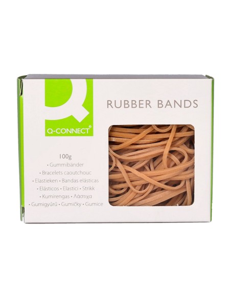 CI | Gomillas elasticas q-connect 100 gr numero 12 120 x 2 mm