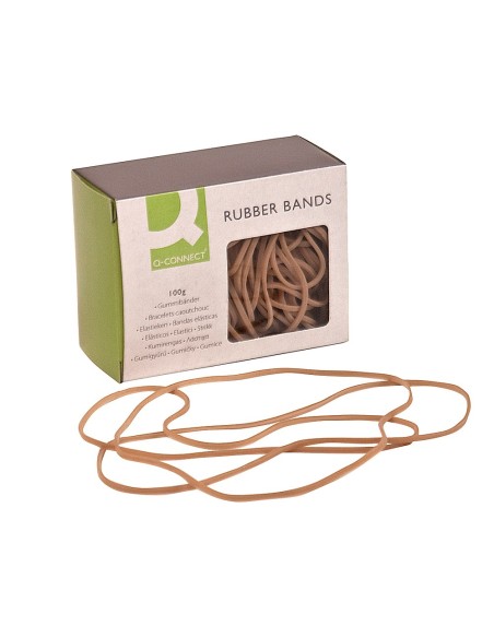 CI | Gomillas elasticas q-connect 100 gr numero 20 200 x 2 mm