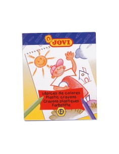 CI | Lapices cera jovi hexagonal caja de 12 colores 2