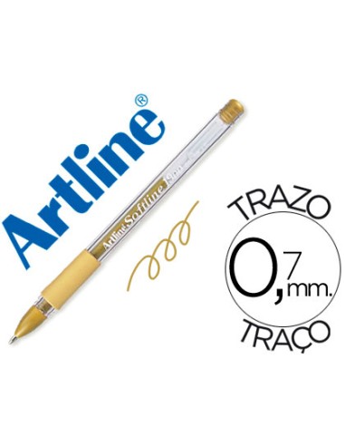 CI | Boligrafo artline 1900 softline tinta aceite metalico oro