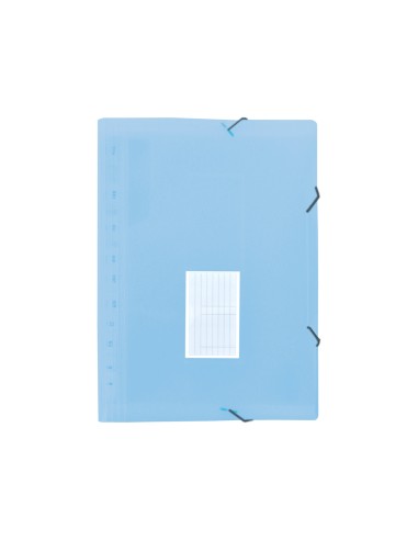 CI | Carpeta liderpapel clasificador fuelle polipropileno din a4 celeste opaco 13 departamentos