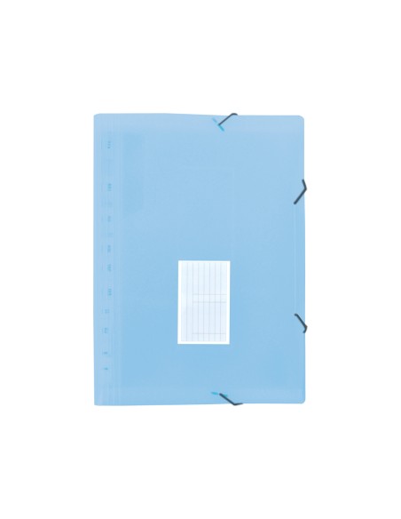 CI | Carpeta liderpapel clasificador fuelle polipropileno din a4 celeste opaco 13 departamentos