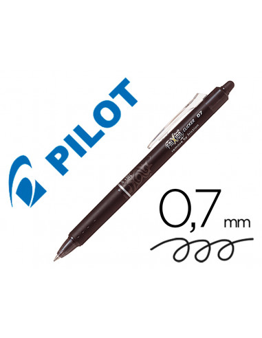 CI | Boligrafo pilot frixion clicker borrable 0,7 mm color negro