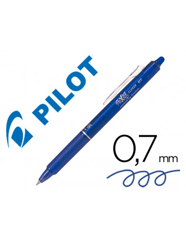 CI | Boligrafo pilot frixion clicker borrable 0,7 mm color azul