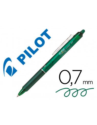 CI | Boligrafo pilot frixion clicker borrable 0,7 mm color verde