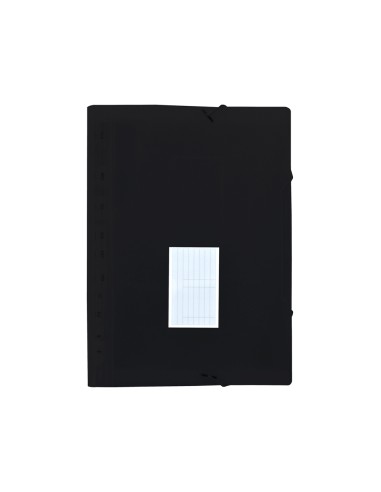 CI | Carpeta liderpapel clasificador fuelle polipropileno din a4 negro opaco 13 departamentos