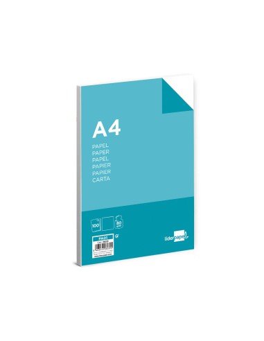 CI | Papel liderpapel a4 80g/m2 paquete de 100 blanco