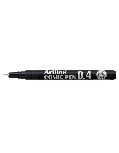 CI | Rotulador artline calibrado micrometrico negro comic pen ek-284 punta poliacetal 0,4 mm resistente al agua