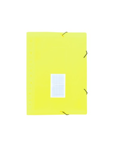 CI | Carpeta liderpapel clasificador fuelle polipropileno din a4 amarillo fluor opaco 13 departamentos
