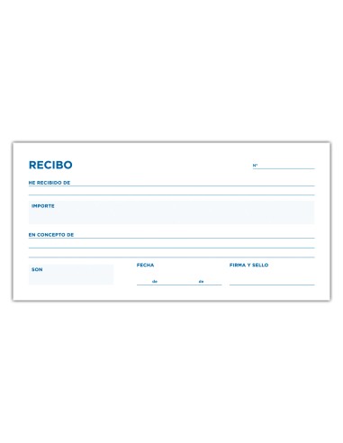CI | Talonario liderpapel recibos 3/fº original y copia t236 sin matriz
