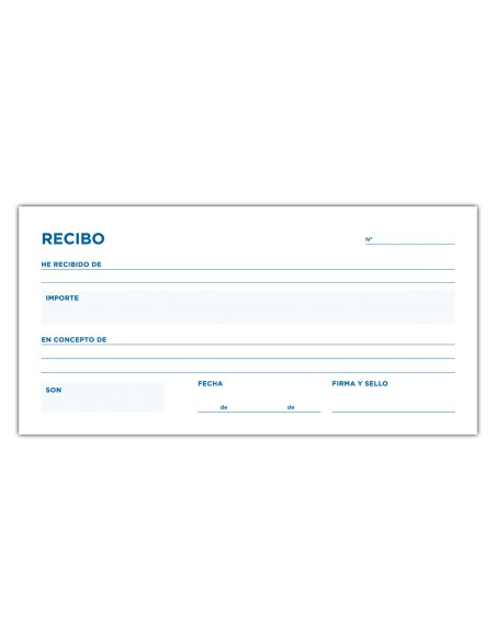 CI | Talonario liderpapel recibos 3/fº original y copia t236 sin matriz