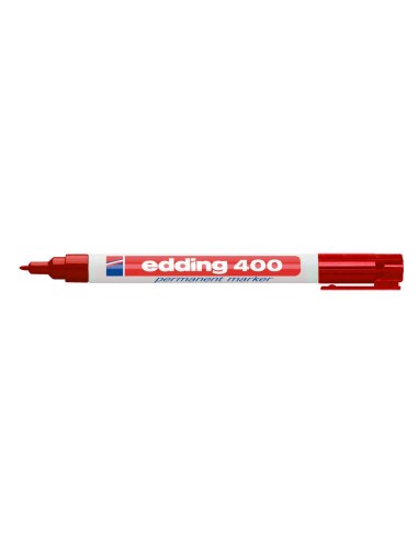 CI | Rotulador edding marcador permanente 400 rojo punta redonda 1 mm