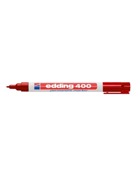 CI | Rotulador edding marcador permanente 400 rojo punta redonda 1 mm